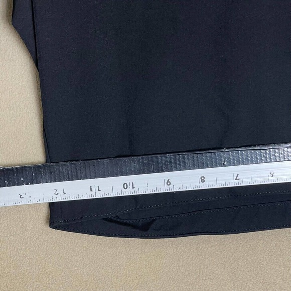 Prana Swim Trunk Mens 40 Black Drawstring Waist Zip Pocket High Rise UPF50+ - Picture 7 of 12